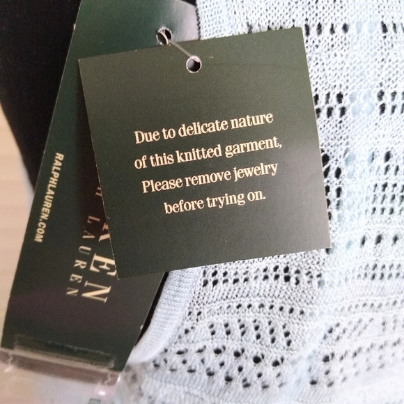 NWT Ralph Lauren Willow Blue Sleeveless Knit Midi Dress M MSRP $219 - Picture 11 of 12